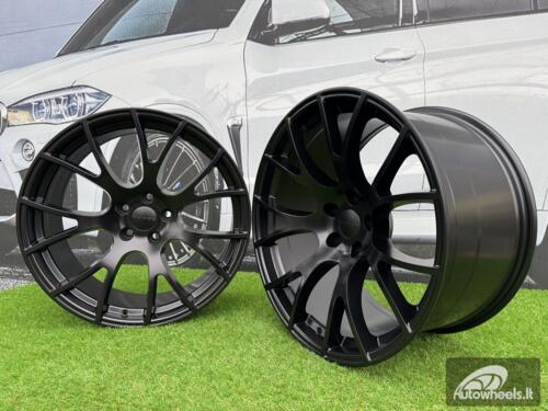 Ratlankis R20x11  5X115  ET  18  71.5  B5054  Black Half Matt (BLHM)  For RACIN  (K4)  (DODGE (Rear+Front))
