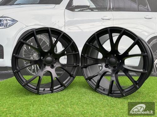 Ratlankis R20x11  5X115  ET  18  71.5  B5054  Black Half Matt (BLHM)  For RACIN  (P)  (DODGE (Rear+Front))