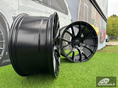 Ratlankis R20x11  5X115  ET  18  71.5  B5054  Black Half Matt (BLHM)  For RACIN  (P)  (DODGE (Rear+Front))