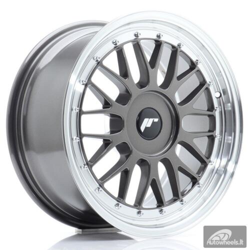 JR Wheels JR23 17x8 ET20-45 BLANK Hyper Gray w/Machined Lip