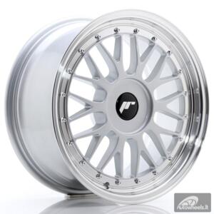 JR Wheels JR23 17x8 ET20-45 BLANK Hyper Silver w/Machined Lip