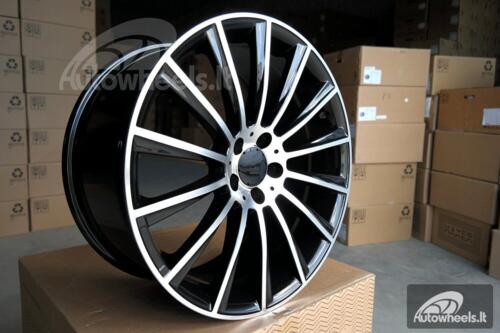 Ratlankis AMG 14 Spoke 19X8J 5X112 ET44 66.6 Black diamond