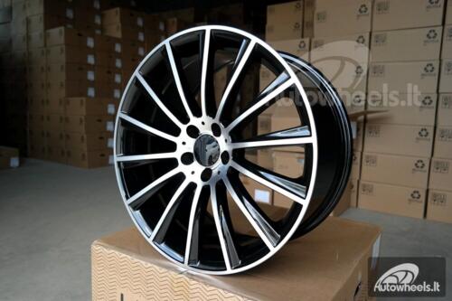 Ratlankis AMG 14 Spoke 19X8J 5X112 ET44 66.6 Black diamond