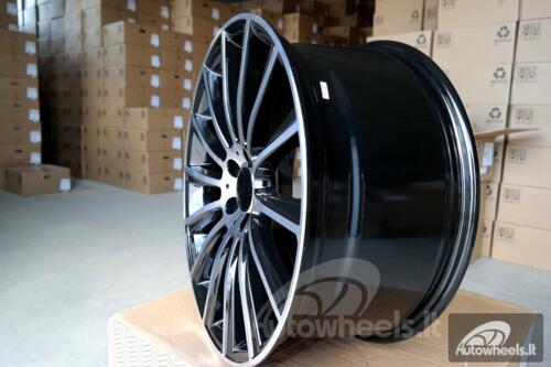 Ratlankis AMG 14 Spoke 19X8J 5X112 ET44 66.6 Black diamond