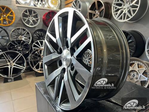 Ratlankis Toyota Ajova Land Cruiser style 17X7.5J 6X139.7 ET25 106.1 Grey polished