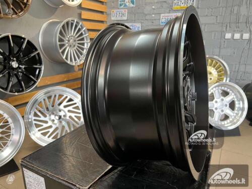 Ratlankis 4x4 Gomet F-150 style 18X9J 5X114.3 - 5x127 ET0 71.5 Black half matt