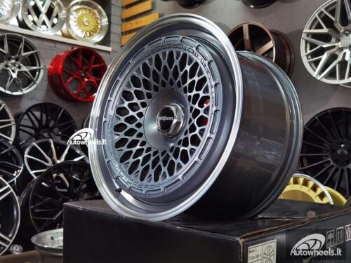 Ratlankis Rotiform Mesh style 18X9.5J 5X112/5X120 ET30 74.1 Gunmetal with polished lip