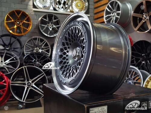 Ratlankis Rotiform Mesh style 18X9.5J 5X112/5X120 ET30 74.1 Gunmetal with polished lip