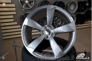 Ratlankis Audi RS4 Style 20X9J 5X112 ET35 66.45 Grey half matt polished