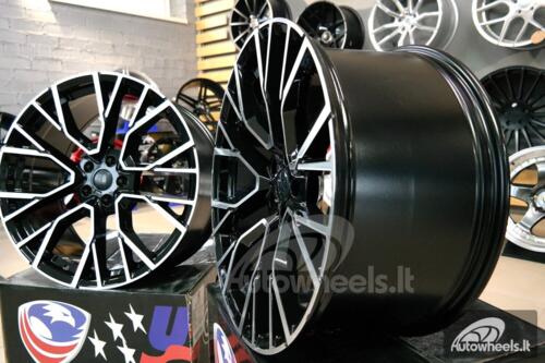 Ratlankis ADR Rauton Luxury M Sport Style 22X9.5J 5X112 ET32 66.6 Black polished 