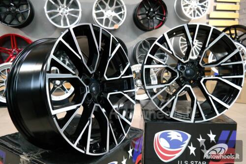 Ratlankis ADR Rauton Luxury M Sport Style 22X9.5J 5X112 ET32 66.6 Black polished 