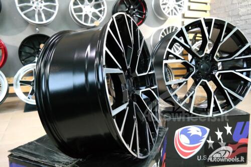 Ratlankis ADR Rauton Luxury M Sport Style 22X9.5J 5X112 ET32 66.6 Black polished 