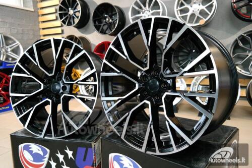 Ratlankis ADR Rauton Luxury M Sport Style 22X9.5J 5X112 ET32 66.6 Black polished 