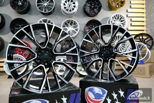 Ratlankis ADR Rauton Luxury M Sport Style 22X9.5J 5X112 ET32 66.6 Black polished 