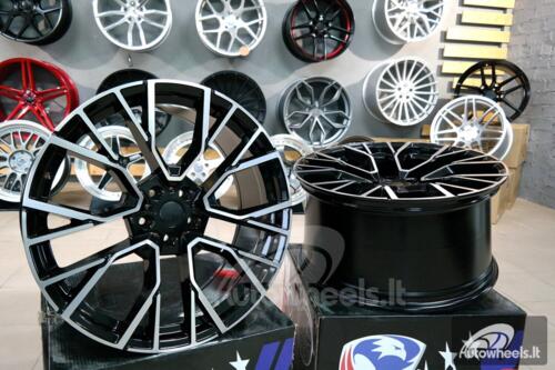 Ratlankis ADR Rauton Luxury M Sport Style 22X9.5J 5X112 ET32 66.6 Black polished 