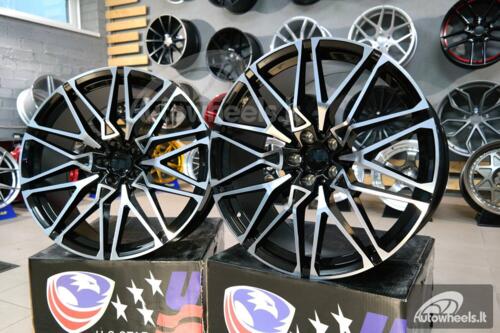 Ratlankis BMW X5/X6 818M Style 22X10J 5X112 ET32 66.6 Black polished