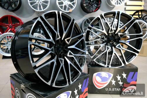 Ratlankis BMW X5/X6 818M Style 22X10J 5X112 ET32 66.6 Black polished