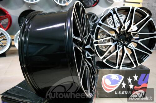 Ratlankis BMW X5/X6 818M Style 22X10J 5X112 ET32 66.6 Black polished