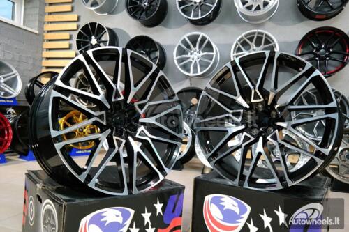Ratlankis BMW X5/X6 818M Style 22X10J 5X112 ET32 66.6 Black polished