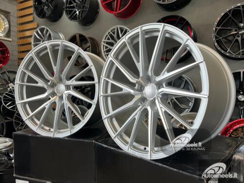 Ratlankis Haxer HX06F Hybrid Forged 21X10.5J 5X112 ET40 66.5 Polished silver half matt