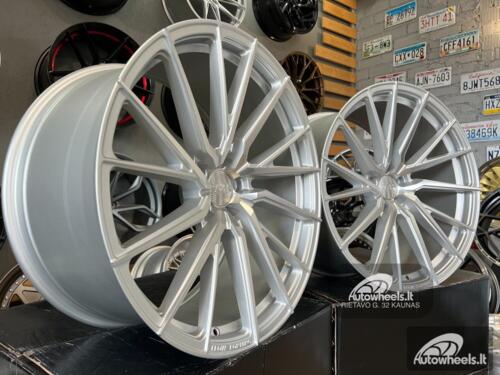 Ratlankis Haxer HX06F Hybrid Forged 21X10.5J 5X112 ET40 66.5 Polished silver half matt