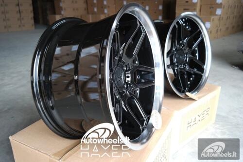 Ratlankis Haxer HX030 19X10J 5X120 ET40 72.6 Black with polished lip