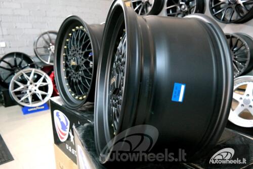 Ratlankis BBS RS style 18X8.5J 5X120/5X112 ET20 74.1 Black with gold rivets