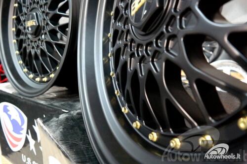 Ratlankis BBS RS style 18X8.5J 5X120/5X112 ET20 74.1 Black with gold rivets