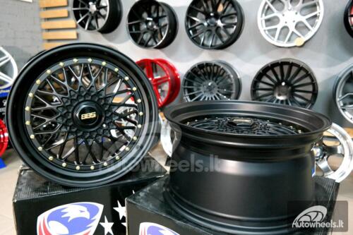 Ratlankis BBS RS style 18X8.5J 5X120/5X112 ET20 74.1 Black with gold rivets