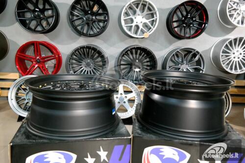 Ratlankis BBS RS style 18X8.5J 5X120/5X112 ET20 74.1 Black with gold rivets
