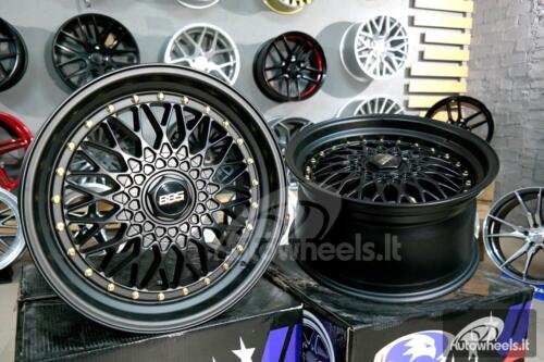 Ratlankis BBS RS style 18X8.5J 5X120/5X112 ET20 74.1 Black with gold rivets
