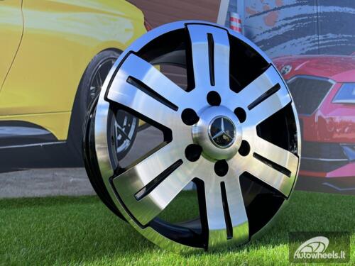 Ratlankis Mercedes-Benz Sprinter - VW style 16X7J 6X130 ET55 84.1 Black polished