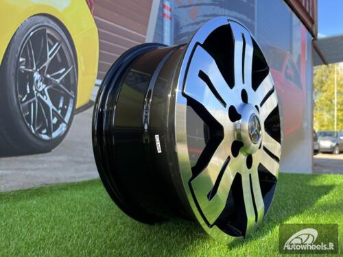 Ratlankis Mercedes-Benz Sprinter - VW style 16X7J 6X130 ET55 84.1 Black polished