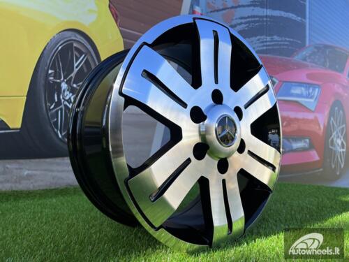 Ratlankis Mercedes-Benz Sprinter - VW style 16X7J 6X130 ET55 84.1 Black polished