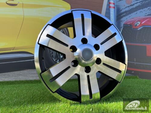 Ratlankis Sprinter - VW style | R16X7J 6X130 ET55 84.1 Black with diamond cut
