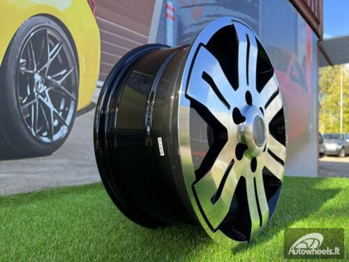 Ratlankis Sprinter - VW style | R16X7J 6X130 ET55 84.1 Black with diamond cut