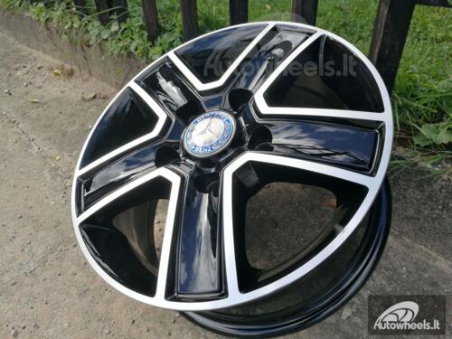 Ratlankis Mercedes - Benz Sprinter/Crafter/Jumper style 15X6.5J 5X130 ET52 84.1 Black polished