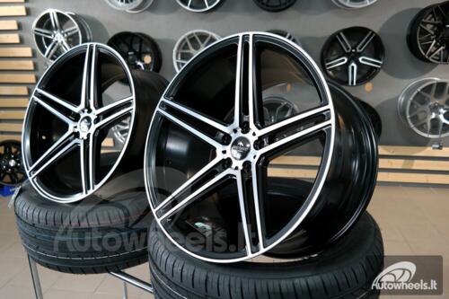 Ratlankis Forzza Bosan R19X8.5J 5X112 ET35 66.6 Black polished