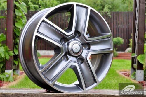 Ratlankis Quantor Sprinter, Jumper, Crafter style R16X6.5J 5X130 ET50 84.1 Grey polished