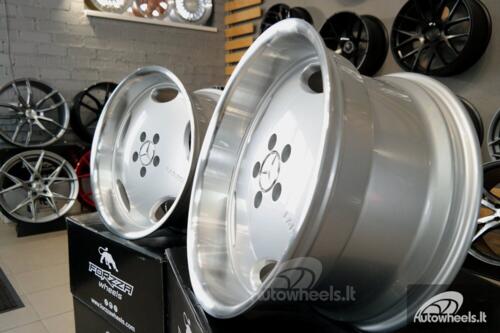 Ratlankis Mercedes-Benz  Monoblock style 18X8.5J 5X112 ET35 66.6 Silver with polished lip