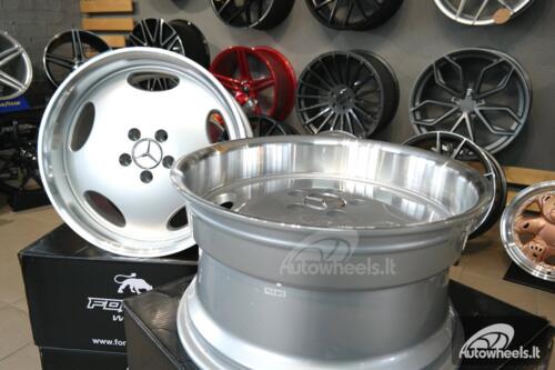 Ratlankis Mercedes-Benz  Monoblock style 18X8.5J 5X112 ET35 66.6 Silver with polished lip