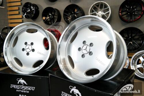 Ratlankis Mercedes-Benz  Monoblock style 18X9.5J 5X112 ET35 66.6 Silver with polished lip