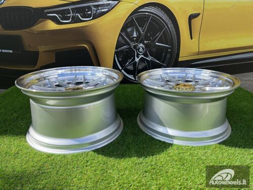 Ratlankis Haxer HX025 R18X9J 5X112/120 ET35 72.6 Silver polished with gold rivets