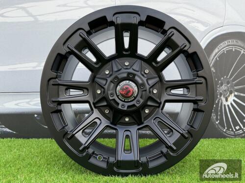 Ratlankis Autowheels Daytona Amarok style 18X9J 5x120 ET25 65.1 Black half matt