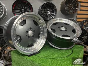 Ratlankis Mercedes-Benz AMG Monoblock Aero 3 Performa 18X8J 5X112 ET35 66.6 Graphite with polished lip