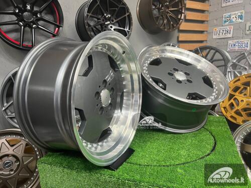 Ratlankis Mercedes-Benz AMG Monoblock Aero 3 Performa 18X8J 5X112 ET35 66.6 Graphite with polished lip