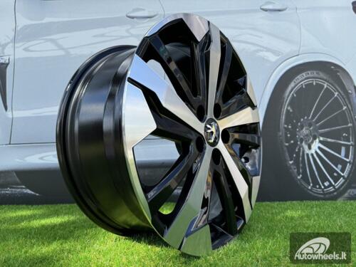 Ratlankis R17x7  5X108  ET  42  65.1  B5837  Black Polished (MB)  For PEUG  (L6)