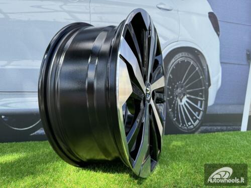 Ratlankis R17x7  5X108  ET  42  65.1  B5837  Black Polished (MB)  For PEUG  (L6)