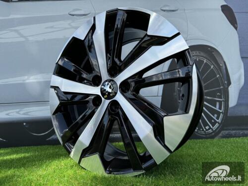 Ratlankis R17x7  5X108  ET  42  65.1  B5837  Black Polished (MB)  For PEUG  (L6+K4+P)