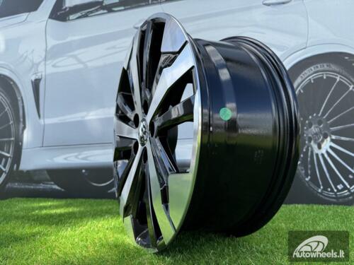 Ratlankis R17x7  5X108  ET  42  65.1  B5837  Black Polished (MB)  For PEUG  (L6+K4+P)